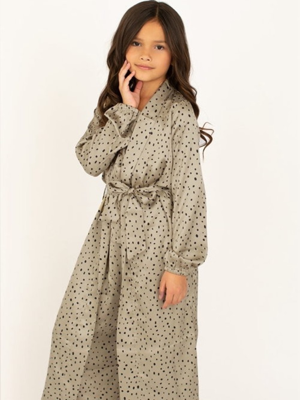 ✨🤎 Joyfolie Poma Robe in Taupe Dot – Size 10 | NWT 🤎✨
